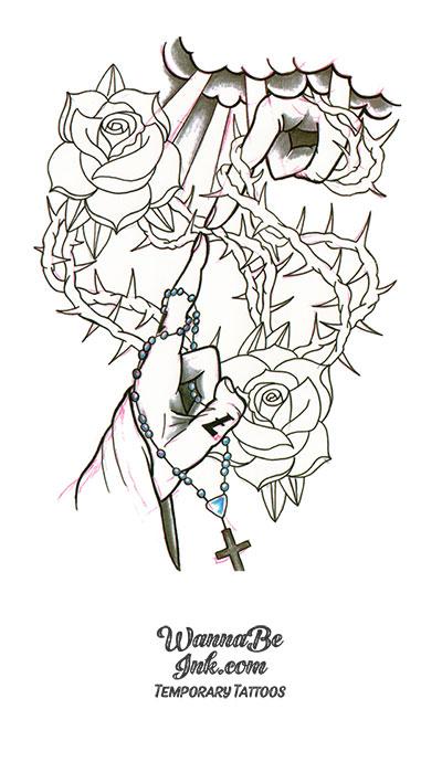 Upside down rose by Femme Fatale Tattoo - Tattoogrid.net