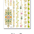 Load image into Gallery viewer, Floral and Leaves Woven Bands Metallic Temporary Tattoos
