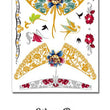 Load image into Gallery viewer, Floral WIngs Swallows and Flowers Metallic Temporary Tattoos
