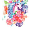 Load image into Gallery viewer, Flower Shrouded Unicorn Best Temporary Tattoos
