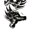 Load image into Gallery viewer, Flying Gray Wolves Best temporary Tattoos
