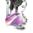 Load image into Gallery viewer, Woman Wrapped In Black Koi Fish and Lotus Blossom Best Temporary Tattoos
