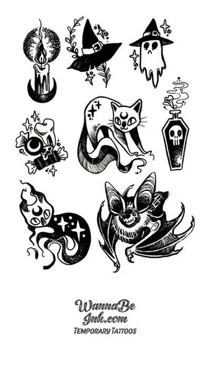 Halloween Tattoos for Kids 10 Sheets, Temporary Tattoos for Halloween  Decorations Birthday Party Favors Witch Pumpkin Ghost Skeletons Monster Fake  Tattoos Stickers Goodie Bag Fillers Games : Amazon.in: Beauty