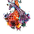 Load image into Gallery viewer, Giraffes and Butterflies Best Temporary Tattoos
