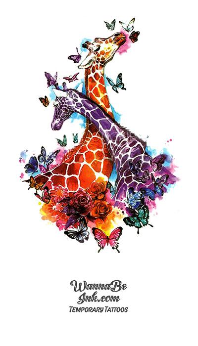Giraffe tattoo by Dave Paulo | Post 23195