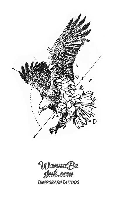 Glassed Eagle Best Temporary Tattoos