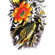 Load image into Gallery viewer, Golden Koi and Orange Lotus Best Temporary Tattoos
