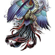 Load image into Gallery viewer, Golden Moon Behind Phoenix Best Temporary Tattoos
