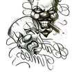 Load image into Gallery viewer, "Good Times Bad Times" Joker Faces Smiling Best Temporary Tattoos
