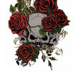 Load image into Gallery viewer, Gray Skull in Red Roses Best Temporary Tattoos

