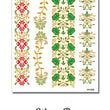 Load image into Gallery viewer, Green and Gold Emerald Band with Pink Flowered Gold Band in Metallic Temporary Tattoos
