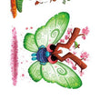 Load image into Gallery viewer, Green Butterfly and Caterpillar Best Temporary Tattoos
