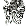 Load image into Gallery viewer, Grim Reaper Egyptian God Best Temporary Tattoos

