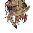 Load image into Gallery viewer, Growling Bear and Feathers Best Temporary Tattoos
