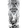 Load image into Gallery viewer, Guardian Angel Cross Soldier Dogtags Dove Roses Temporary Sleeve Tattoos
