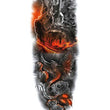 Load image into Gallery viewer, Guardian Angel Phoenix Roses Lava Sky Temporary Sleeve Tattoos
