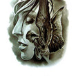 Load image into Gallery viewer, Guardian Angel Woman And Cross Temporary Tattoos
