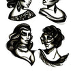 Load image into Gallery viewer, Hair Dressed Women Best Temporary Tattoos
