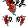 Load image into Gallery viewer, Golden Moon Behind Woman In Yellow Roses Best Temporary Tattoos
