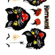 Load image into Gallery viewer, "Halloween" Black Sally Cats Hissing Best Temporary Tattoos
