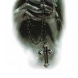 Load image into Gallery viewer, Hands Hold Cross and Rosary Best Temporary Tattoos
