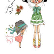 Load image into Gallery viewer, Happy Girl In Green Dress Best Temporary Tattoos
