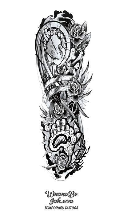 Set of Tribal Art Style Tattoo Designs. Ethnic Smoke Shape Stock Vector -  Illustration of decorative, sketch: 207816090
