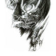 Load image into Gallery viewer, Horned Dragon Reaching Clawed Hand Best temporary Tattoos
