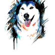 Load image into Gallery viewer, Husky In Blue Best Temporary Tattoos
