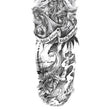 Load image into Gallery viewer, "Inhala Futura. Exhala Praeterita" Guardian Angel Demons Hawaiian Wave Temporary Sleeve Tattoos
