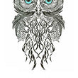 Load image into Gallery viewer, Jade Eyed Owl Best Temporary Tattoos
