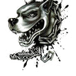 Load image into Gallery viewer, Junkyard Dog with Chain Collar Best Temporary Tattoos
