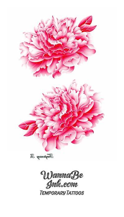Large Pink Carnations Best Temporary Tattoos