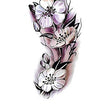 Load image into Gallery viewer, Light Purple Pansy Blossom Flower Temporary Tattoos
