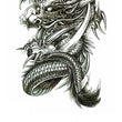 Load image into Gallery viewer, Long Horned Chinese Dragon Best Temporary tattoos
