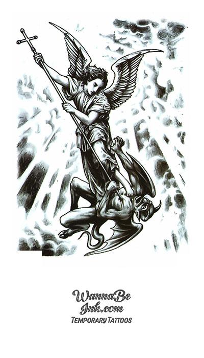 archangel michael symbol tattoo