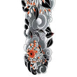 Load image into Gallery viewer, Modern Asian Style Flowers and Clouds Temporary Sleeve Tattoos
