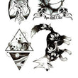 Load image into Gallery viewer, Crescent Moon and Rabits Best temporary Tattoos

