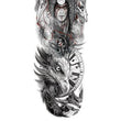 Load image into Gallery viewer, Native American Indian Bear Dream Catcher Eagle Time Landscape Temporary Sleeve Tattoos

