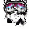 Load image into Gallery viewer, "Northern" Explorer In Ski Goggles Best Temporary Tattoos
