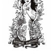 Load image into Gallery viewer, Nude Tattooed Woman in Black Bunny Ears Best Temporary Tattoos
