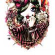 Load image into Gallery viewer, Old West Woman With Blue Eyes and Violin Best Temporary Tattoos
