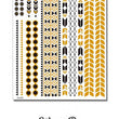 Load image into Gallery viewer, Onyx and Gold Leaf Designs Metallic Temporary Tattoos
