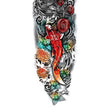 Load image into Gallery viewer, Orange Koi Fish Blue Green Lotus Stop Watch Temporary Sleeve Tattoos
