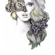 Load image into Gallery viewer, Owl Masked Woman Best Temporary Tattoos

