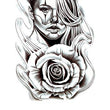 Load image into Gallery viewer, Painted Woman And Rose Best Temporary Tattoos
