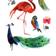 Load image into Gallery viewer, Peacock Flamingo and Birds Best Temporary Tattoos
