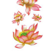 Load image into Gallery viewer, Pink and Green Lotus Blossoms Flower Temporary Tattoos
