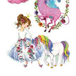 Load image into Gallery viewer, Pink And Rainbow Unicorns Best temporary Tattoos
