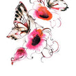 Load image into Gallery viewer, Pink and White Flowers and Butterflies Best Temporary Tattoos
